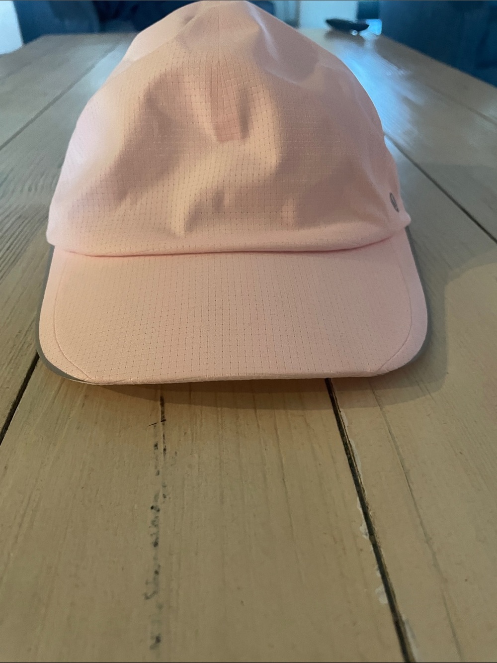 lululemon light pink perforated athletic cap